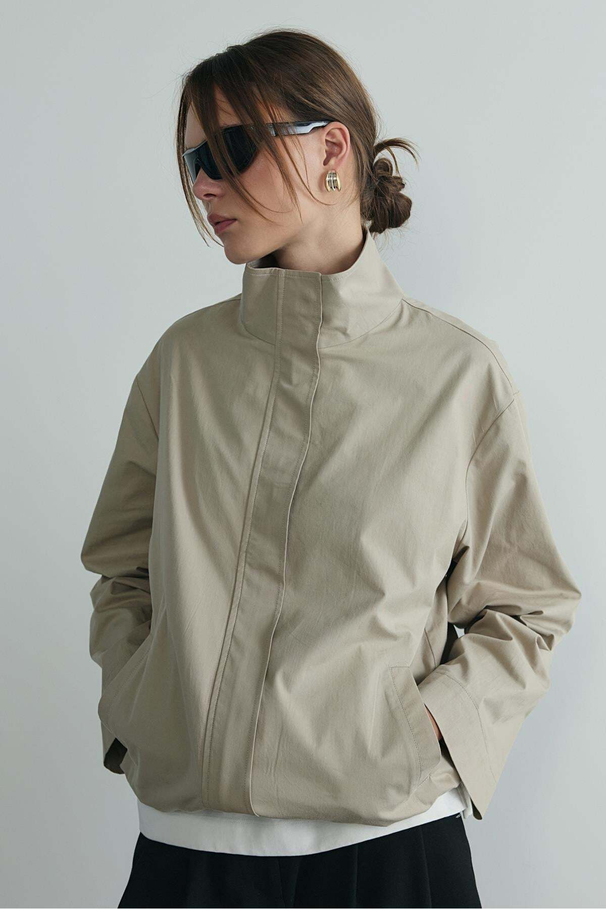 Suud Collection Taş Cavie Bomber Ceket görsel 3