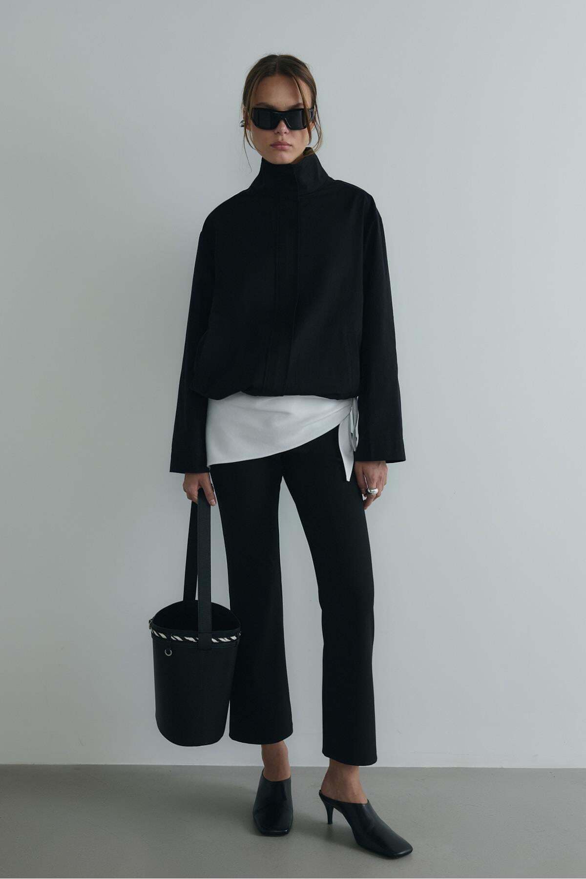 Suud Collection Siyah Cavie Bomber Ceket