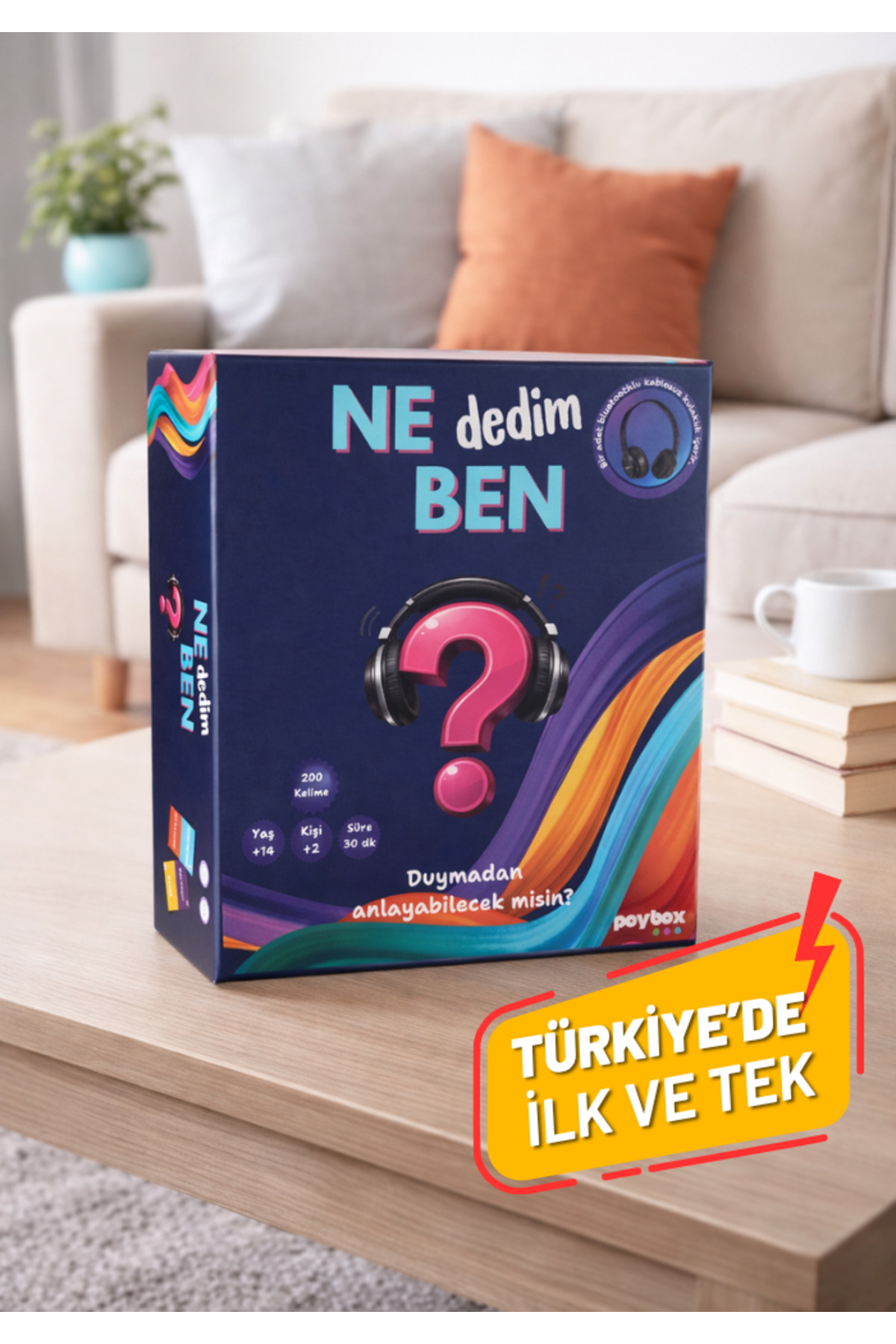 Poybox Ne Dedim Ben Bluetooth Kulaklıklı Eğlenceli Arkadaş ve Aile Kutu Oyunu
