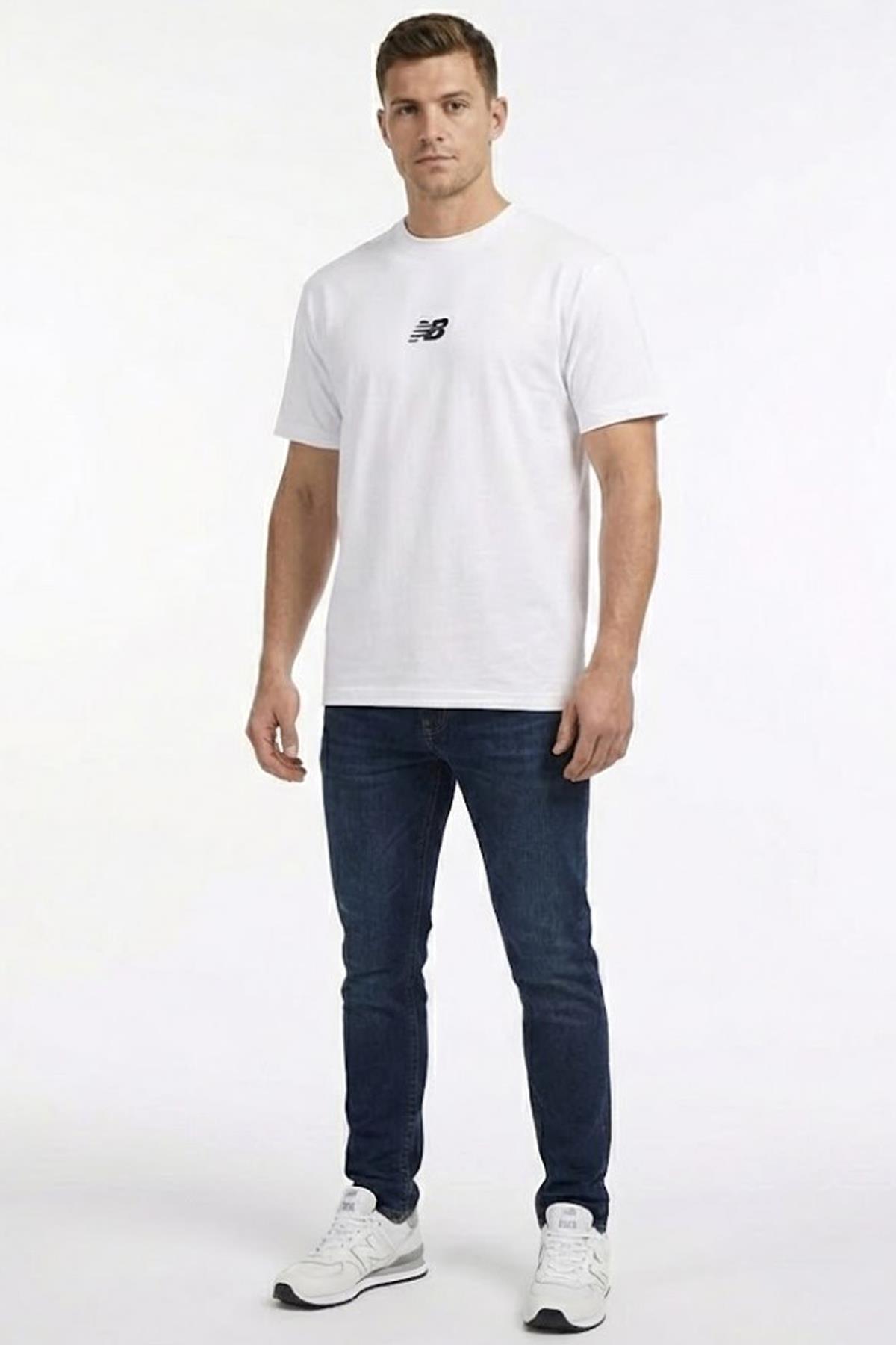تی‌شرت سفید مردانه ۱۶۴۲ (MNT1642-WT) نیو بالانس تی شرت ورزشی New Balance