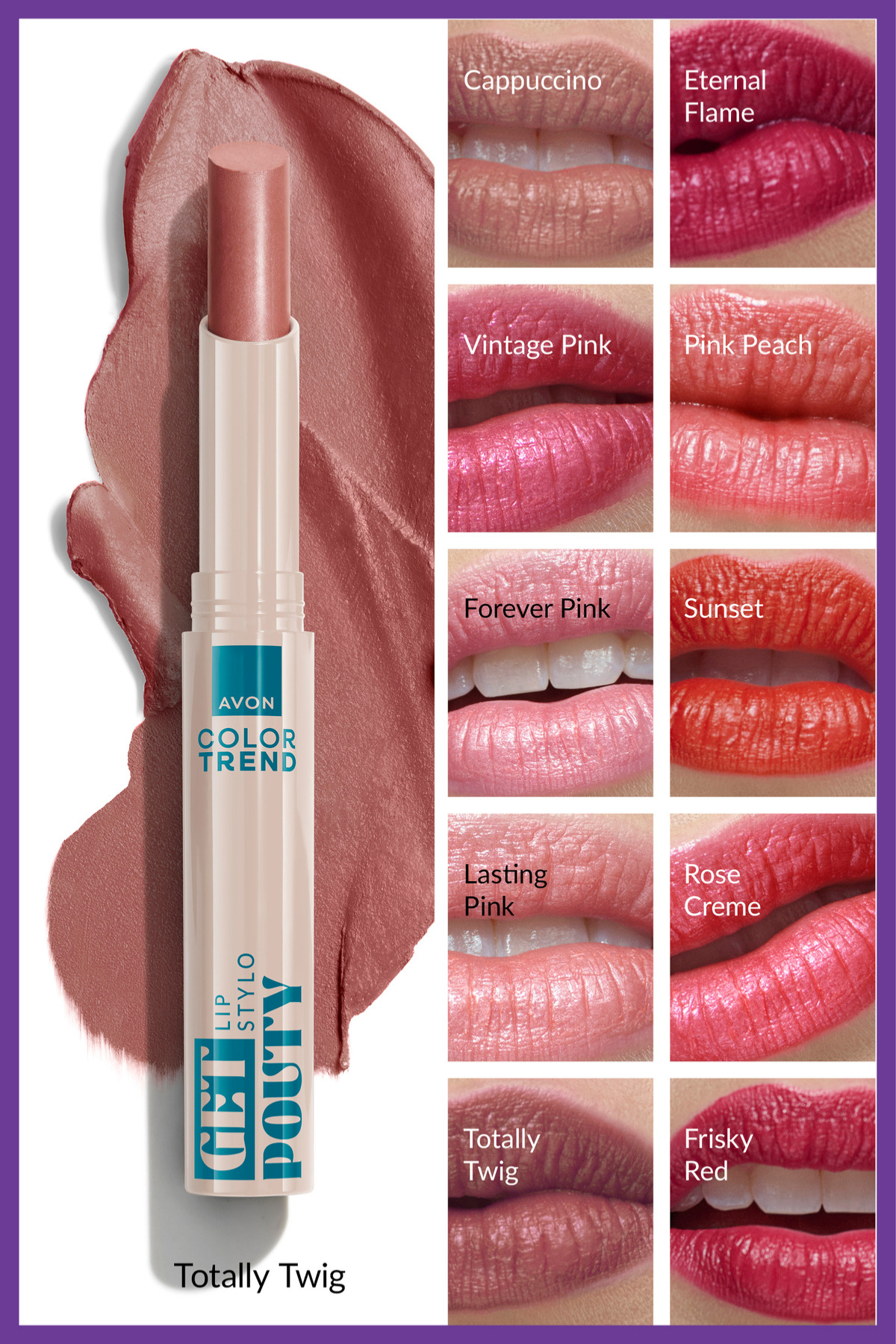 Avon Color Trend Beauty Lipstick - Totally Twig 2-Pack + Lovider