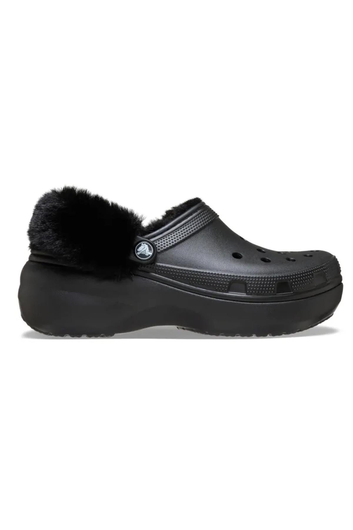 Crocs Classic Platform Fuzz Kadın Sandalet 212854-001 - Fiyatı