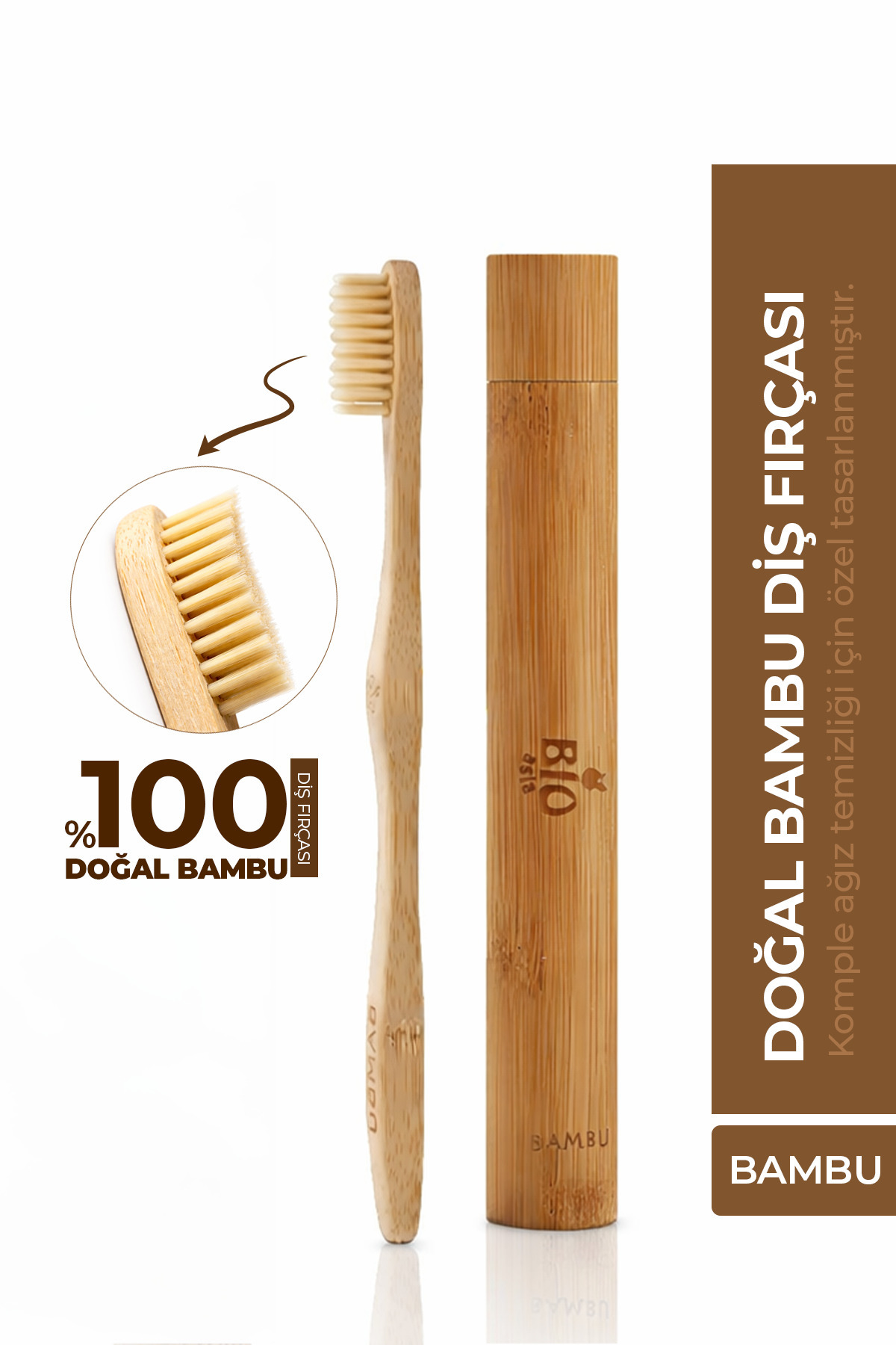 Bio Asia Doğal %100 Bambu Orta Sertlikte Diş Fırçası – Ekolojik & Ahşap Kutulu Premium Model - Fiyatı, Yorumları