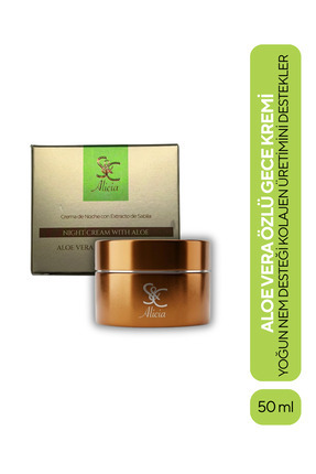 kubabeauty Aloe Vera Özlü Gece Kremi-Night Cream Wıth Aloe Vera Extract 50 ML