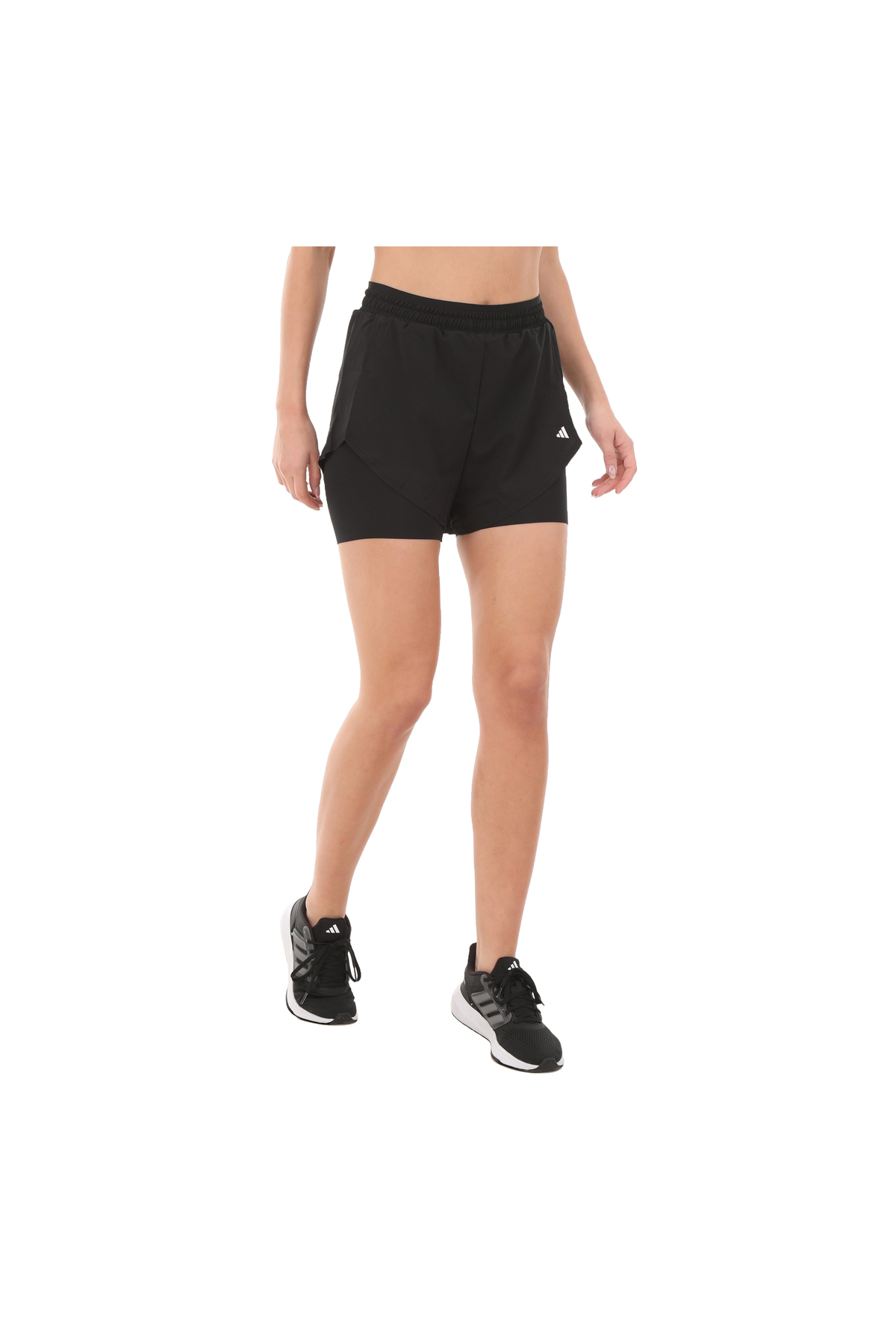 adidas Iq2655-K Wtr D4T 2In1Sh Women's Shorts and Capri Black