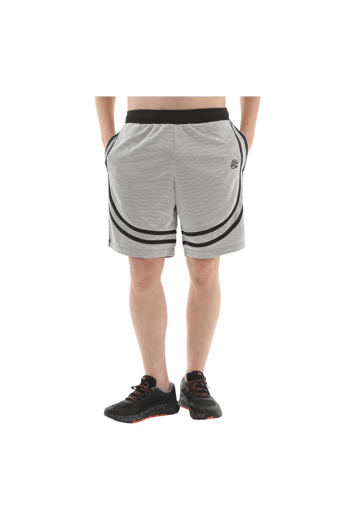 شلوارک و شلوار کاپری مردانه Curry Sig مدل A6011369-100 خاکستری آندر آرمور شورت ورزشی Under Armour