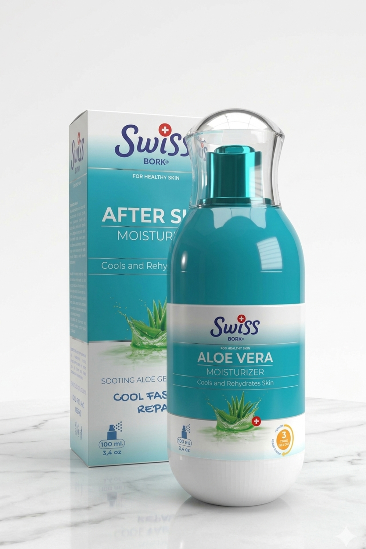 LIGHT OF HOPE アスイリス 100g Bork Swiss Natural Aloe Vera After Sun Güneş Sonrası Nemlendirici