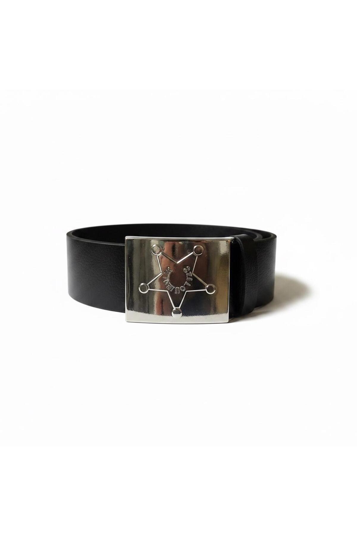ZEKTON 4.5 Cm Geniş Özel Güvenlik Deri Kemer - Security Belt görsel 5