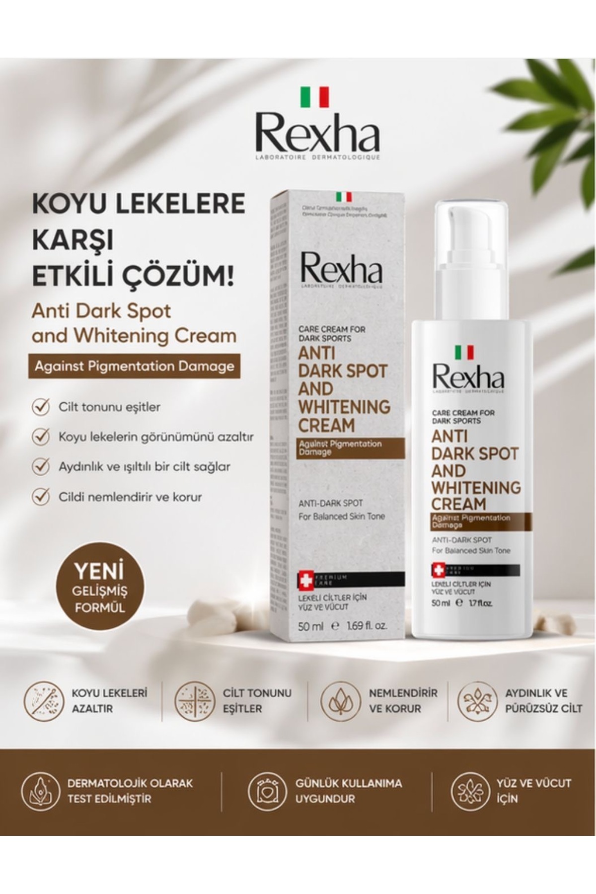 Hızlı Etkili Kararma Karşıtı Cilt Beyazlatıcı Koltuk Altı Özel Bölge Bikini Bölgesi Beyazlatma Kremi — TYC0456B0197EB3D10 — تصویر 6 از 7