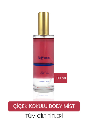 Royues Kadın Vücut Spreyi Egzotik Gül Aromalı - Uzun Süre Kalıcı, Nemlendiric...