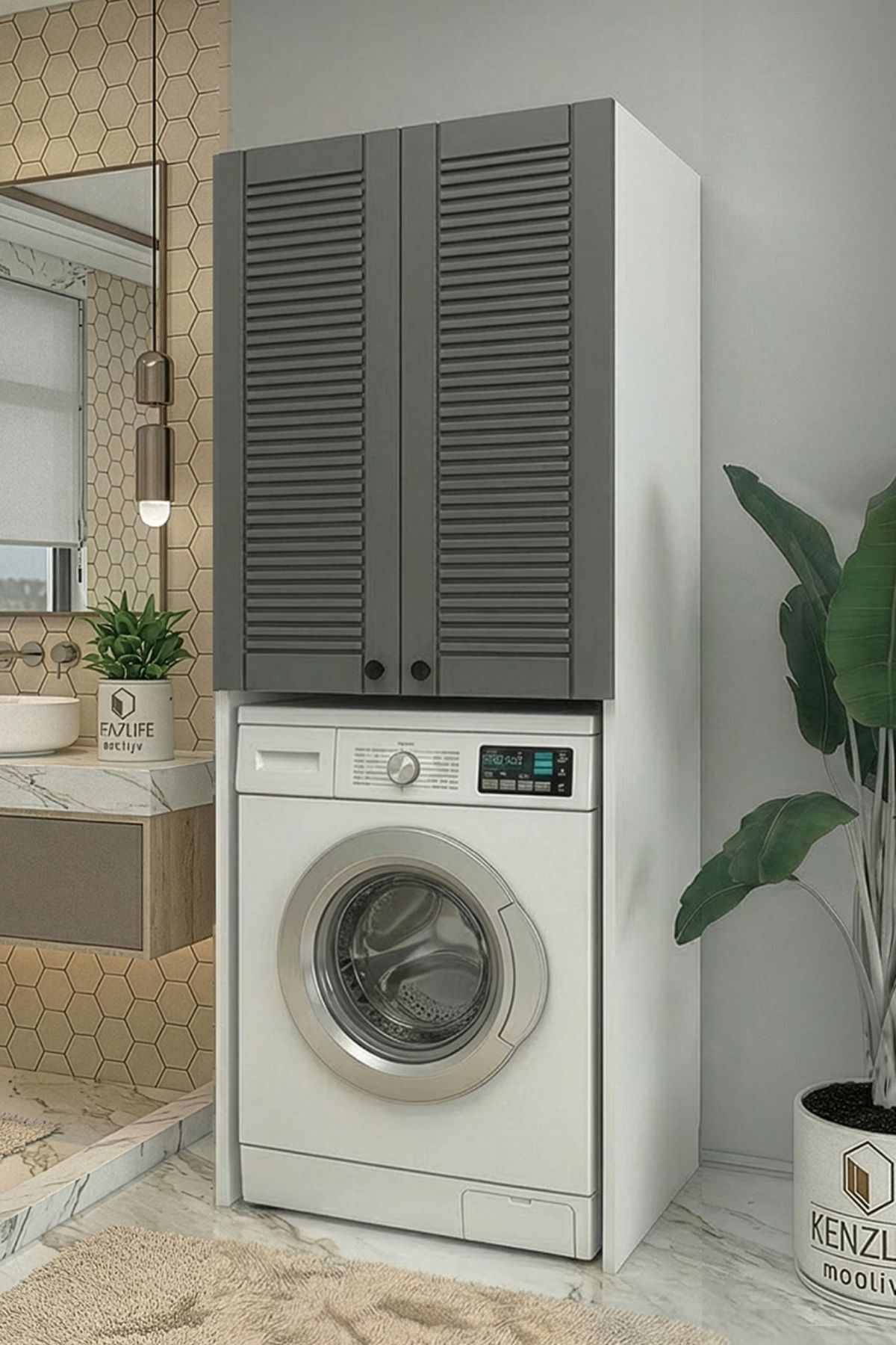 Kenzlife membran çamaşır-kurutma-bulaşık makinesi dolabı