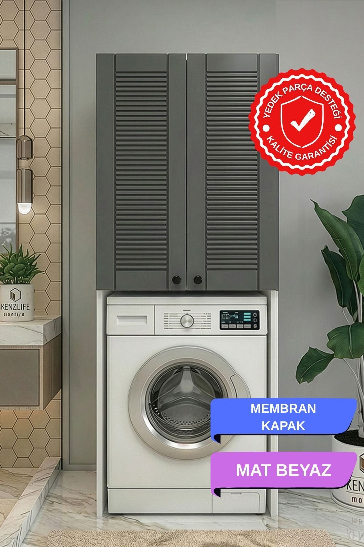 Kenzlife membran çamaşır-kurutma-bulaşık makinesi dolabı