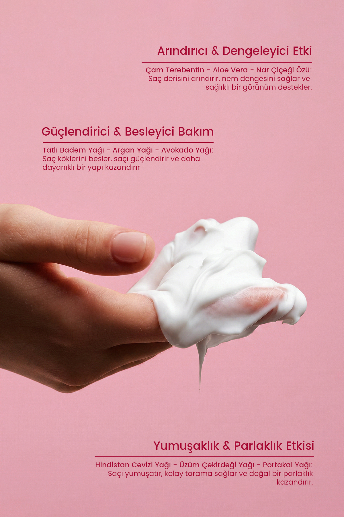 Nemlendirici Saç Maskesi 190 ml | Kuru ve Yıpranmış Saçlar İçin Yoğun Nem Bakım Maskesi — RYSHAIRMASK01 — تصویر 5 از 9