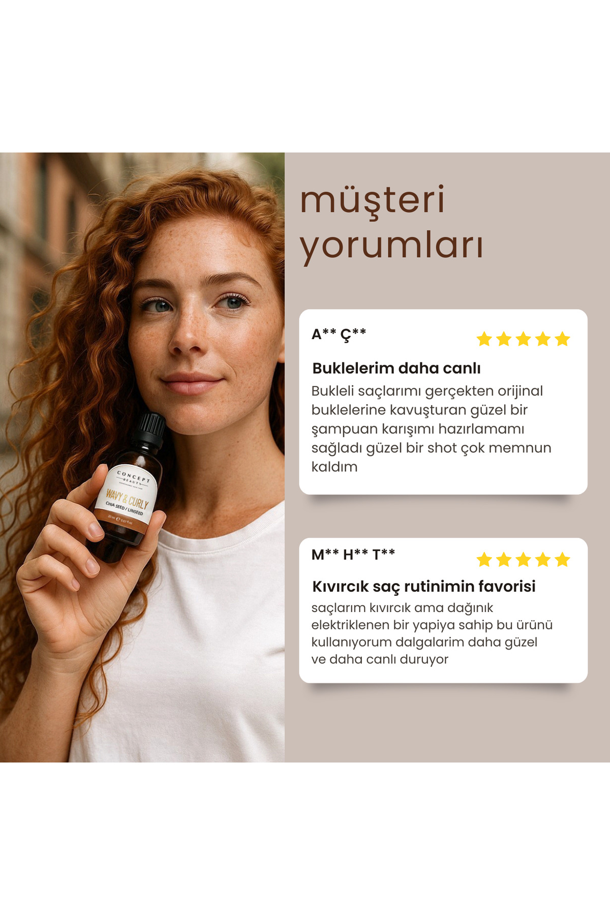 Bukle Belirginleştirici Dermo Shot'ı - Chia Tohumu-keten Tohumu Özlü Saç Serumu (20ML) — CBBBDSB — تصویر 7 از 8
