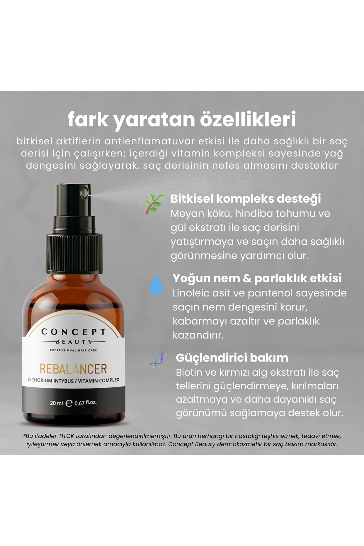 Yağlanma Dengeleyici Saç Bakım Shot'ı - Yağlanma Karşıtı Saç Bakım Serumu ( 20 ML ) — RBL1 — تصویر 3 از 7