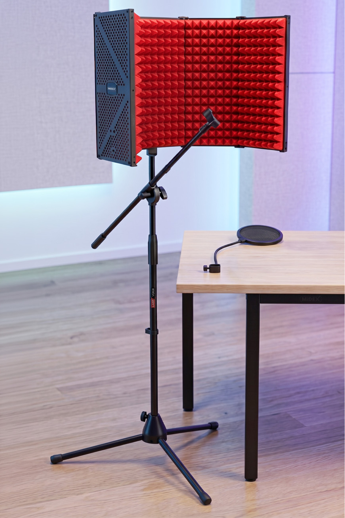 てんてん様 Midex Pf-44x Red Mikrofon Standı Filtre Ve Ses Yalıtım Izolasyon