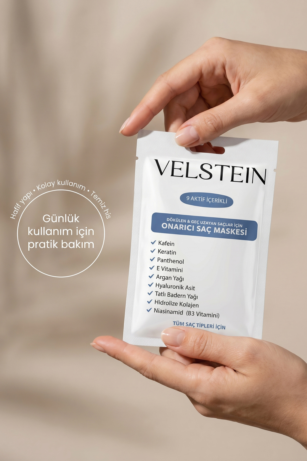 9 Aktifli Aşırı Yıpranmış Ve Dökülen Saçlar Için Hızlı Saç Uzatan Besleyici Onarıcı Saç Maskesi — 88765647 — تصویر 6 از 7