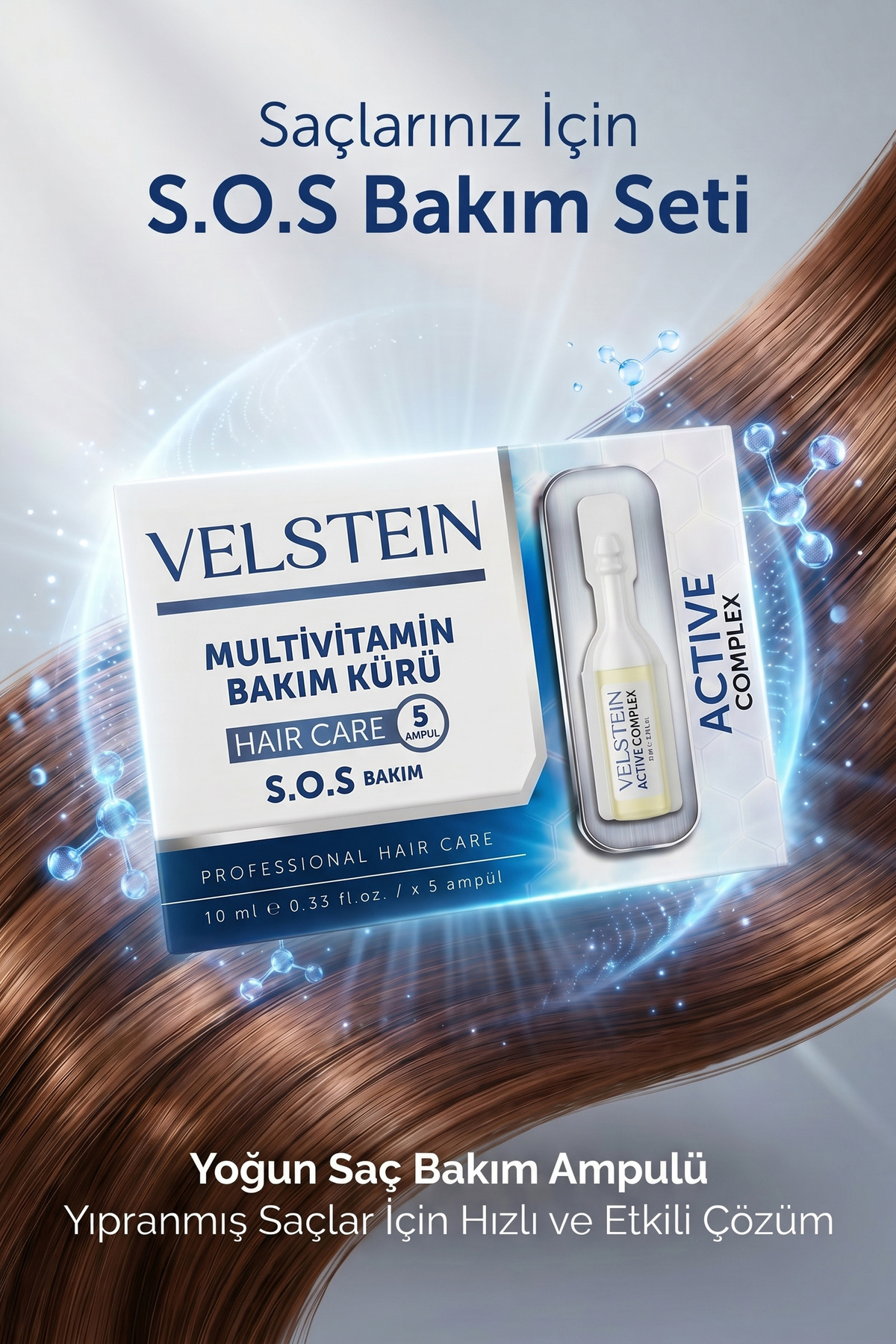 Dökülme Karşıtı Şok Bakım VE Saç Vitamini 5li Ampül — 78876547 — تصویر 5 از 7