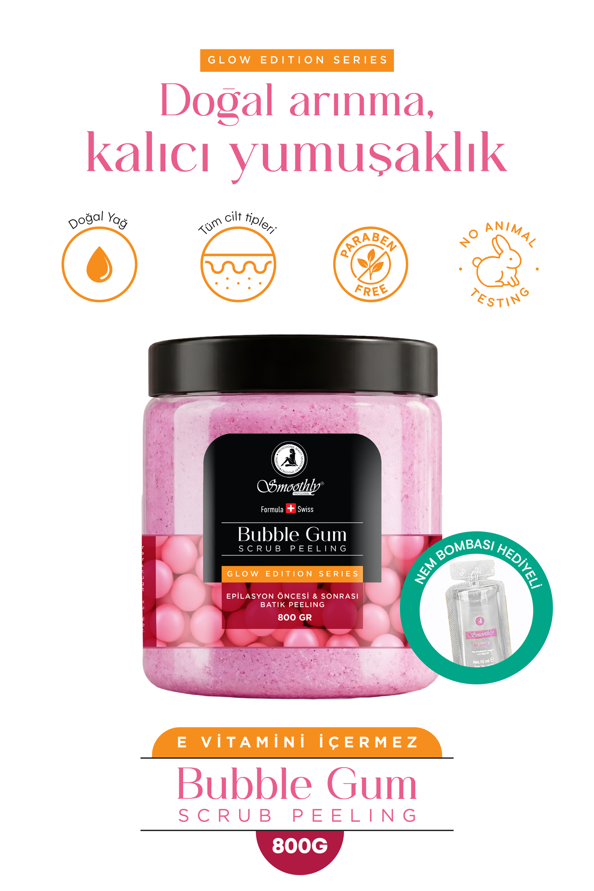 Çilek Bacak Peeling Batık Peelingi Sakız 800g E Vitamini Içermez — BATIKSAKIZ800 — تصویر 3 از 8