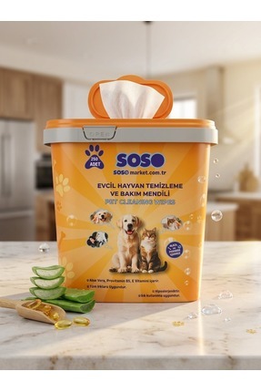 Genel Markalar 6X250 Yaprak - Soso Kova Evcil Hayvan Kedi Köpek Pati ve Vücut...