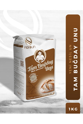 NORA UN Taş Değirmen Tam Buğday Unu (1 Kg) (vegan)