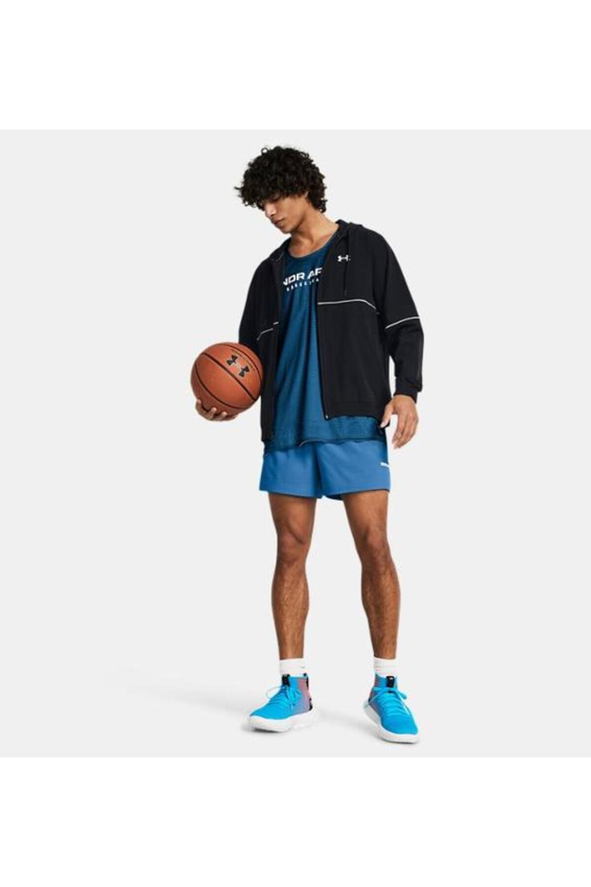 Under Armour Ua Zone Woven Jacket Erkek Günlük Ceket 1383400-001 Siyah görsel 3