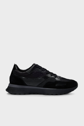 BOSS Logolu Hakiki Deri Süet Detaylı Sneaker Ayakkabı Erkek AYAKKABI 50536496...