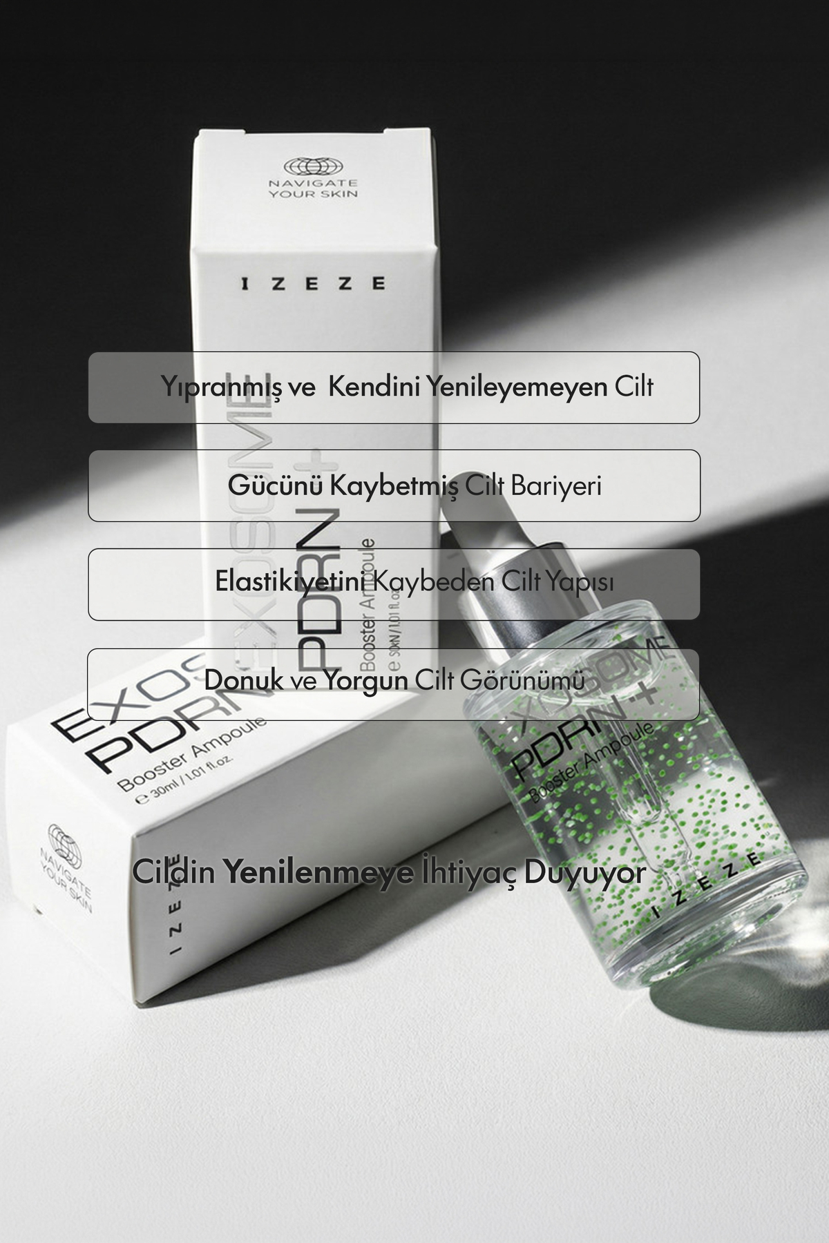 سرم تقویت کننده Exosome PDRN 30 میلی لیتر | اثر لیفتینگ و جوانسازی پوست — IZEZE-014 — تصویر 3 از 6
