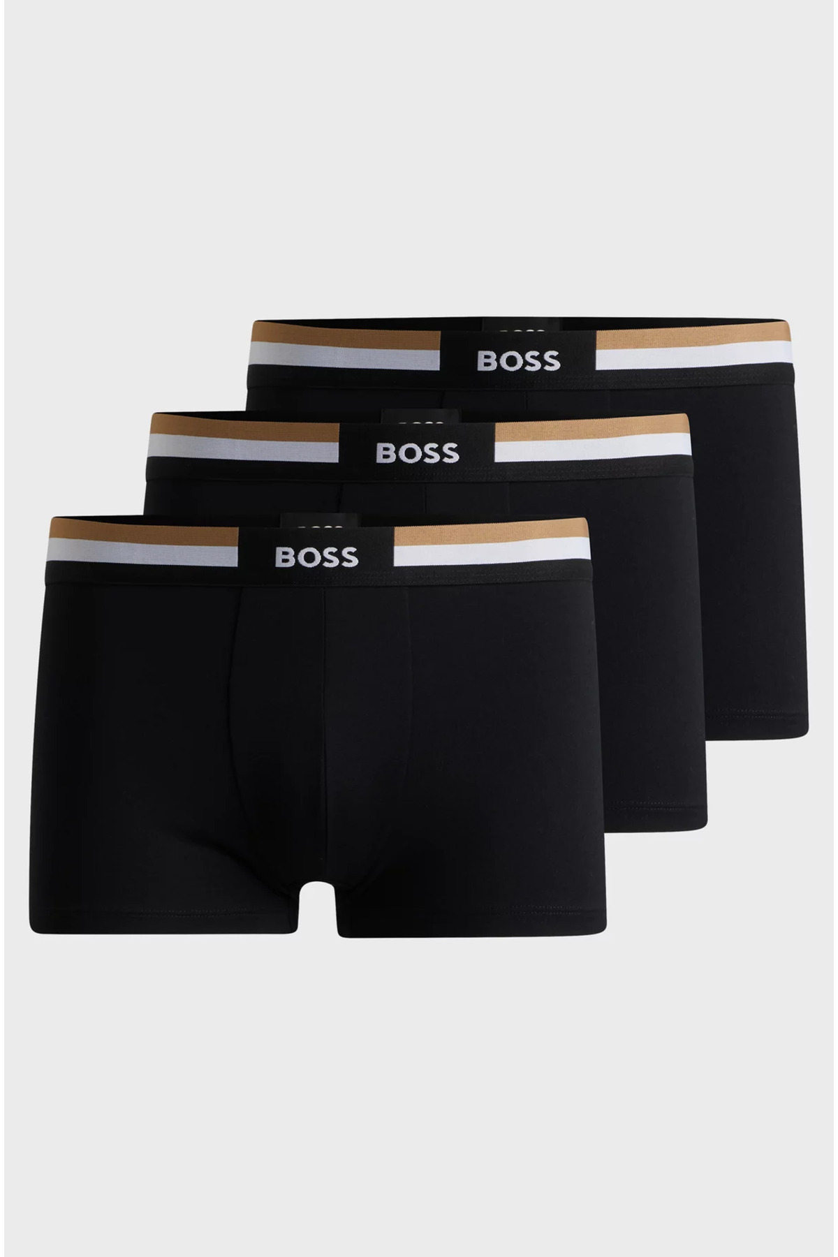 BOSS Siyah 3'LÜ Paket Erkek Boxer