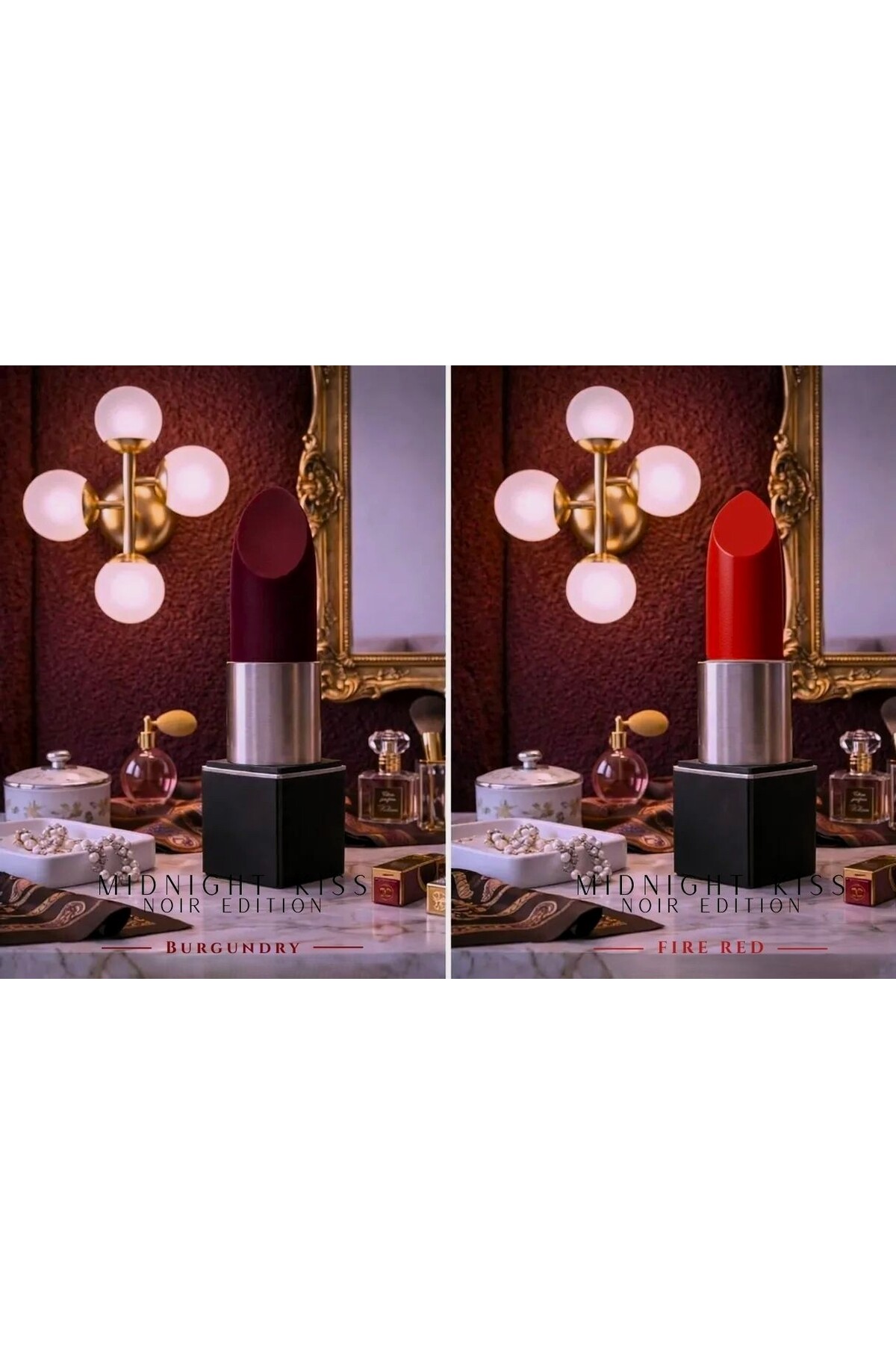 MIDNIGHT KISS ROUGE - Noir Edition Ambient Lamp (Masa Üzeri Dekoratif ve Gece Ambiyans Lambası)