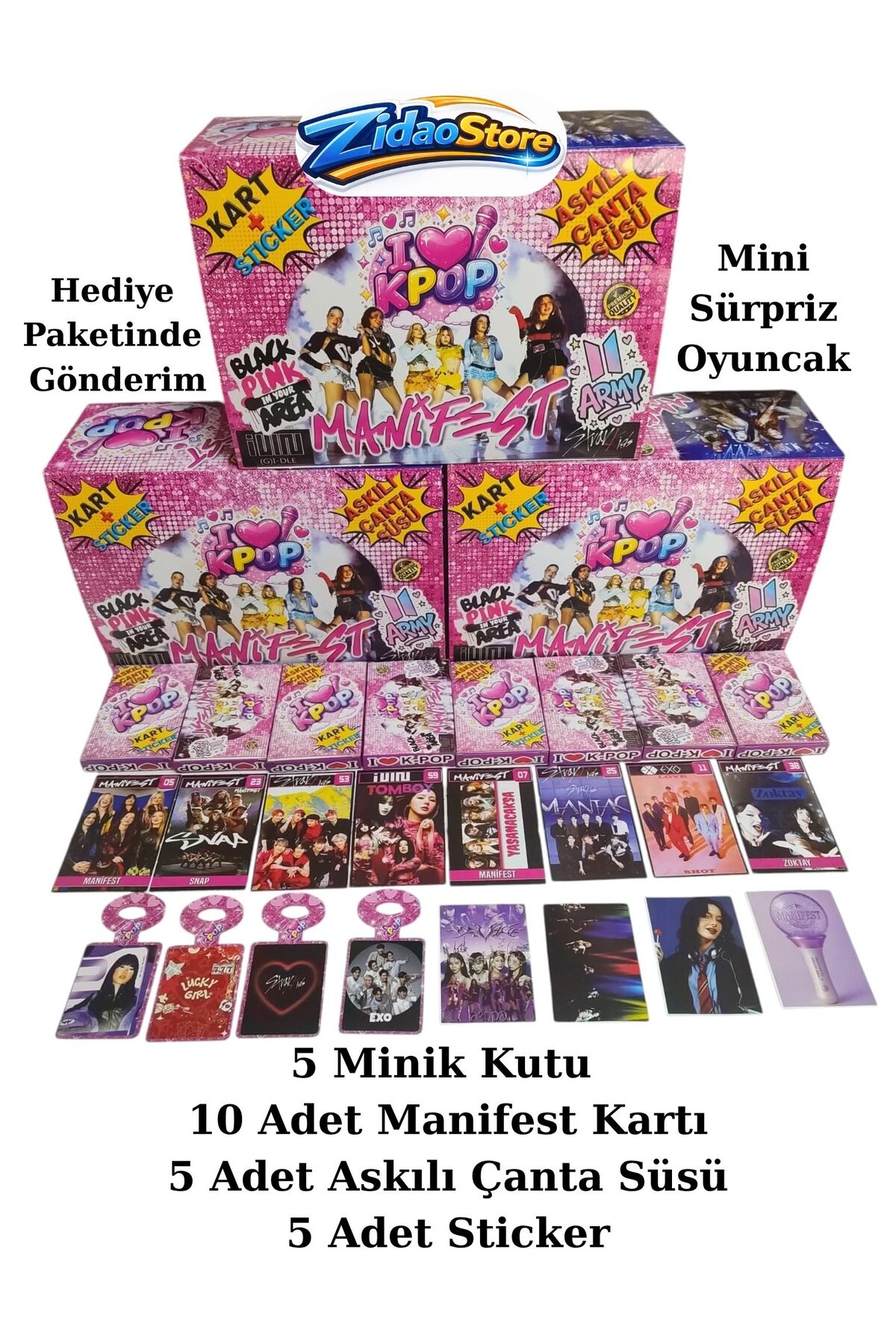 Emrah Gültekin Kpop Manifest Kart Seti 5 Kutu 10 Kart 5 Sticker 5