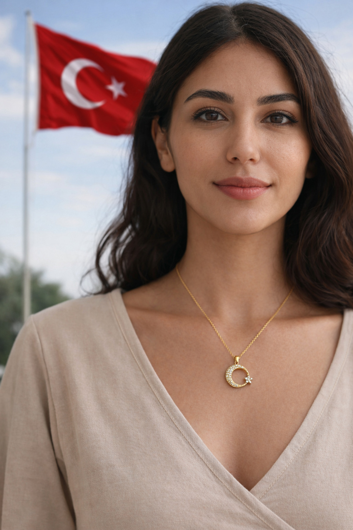 Ay Yıldız Kolye görsel 3