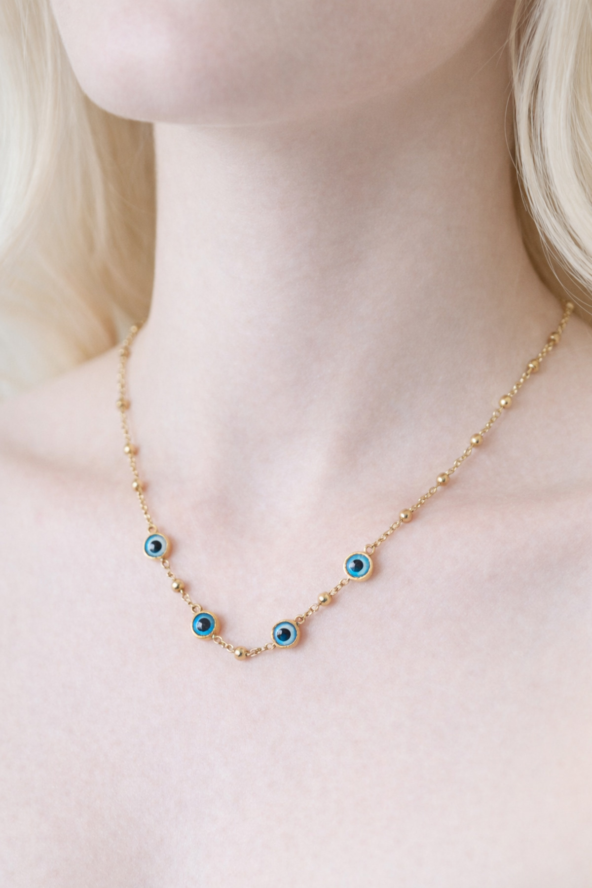 Mavi Nazar Boncuğu Kolyesi