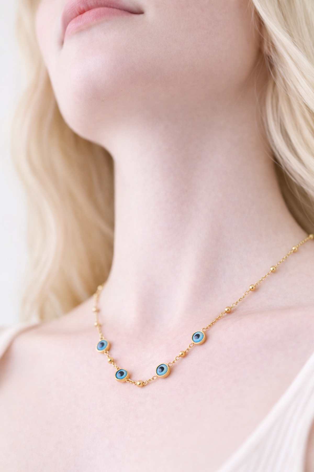 Mavi Nazar Boncuğu Kolyesi görsel 3