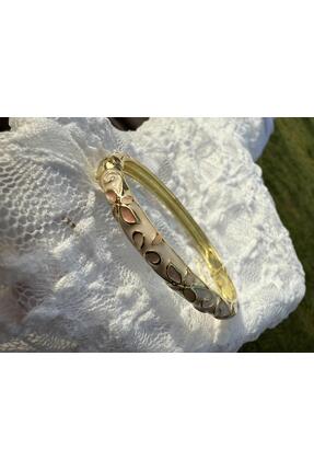 Regina Gems Golden Butterfly Mineli Bilezik