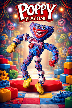 Rüzgar Tasarım Poppy Playtime Yaralı Mavi Canavar Eklemli Oyuncak Bacakları V...