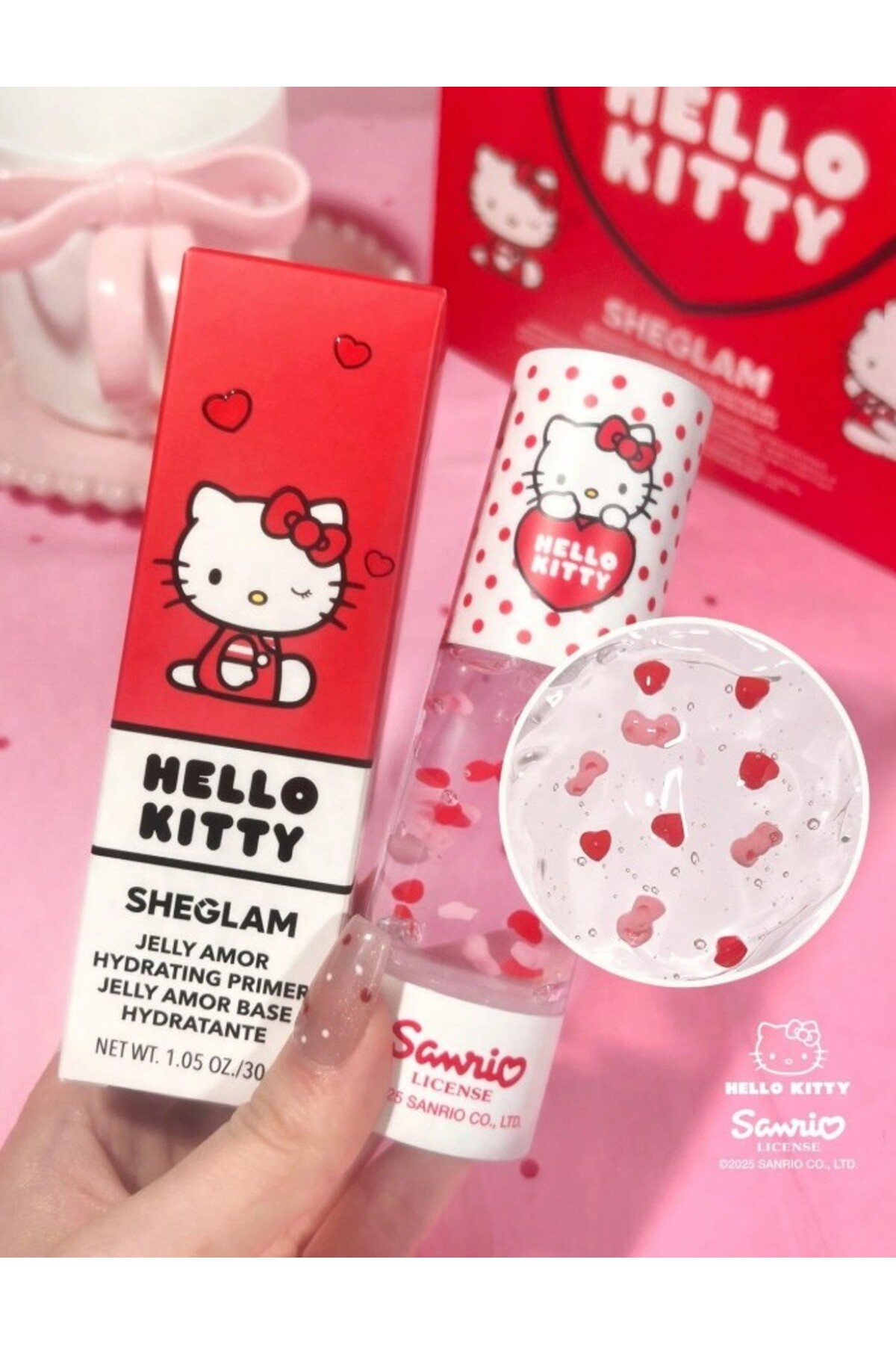 Hello Kitty x Jelly Amor Nemlendirici Makyaj Bazı (Hydrating Primer) Gözenek Gizleyici — سفید sb2412276591968785