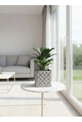 triora Kapitone Model: Modern Ev Dekorasyon Saksı 15,5cm yükseklik x 17cm gen...