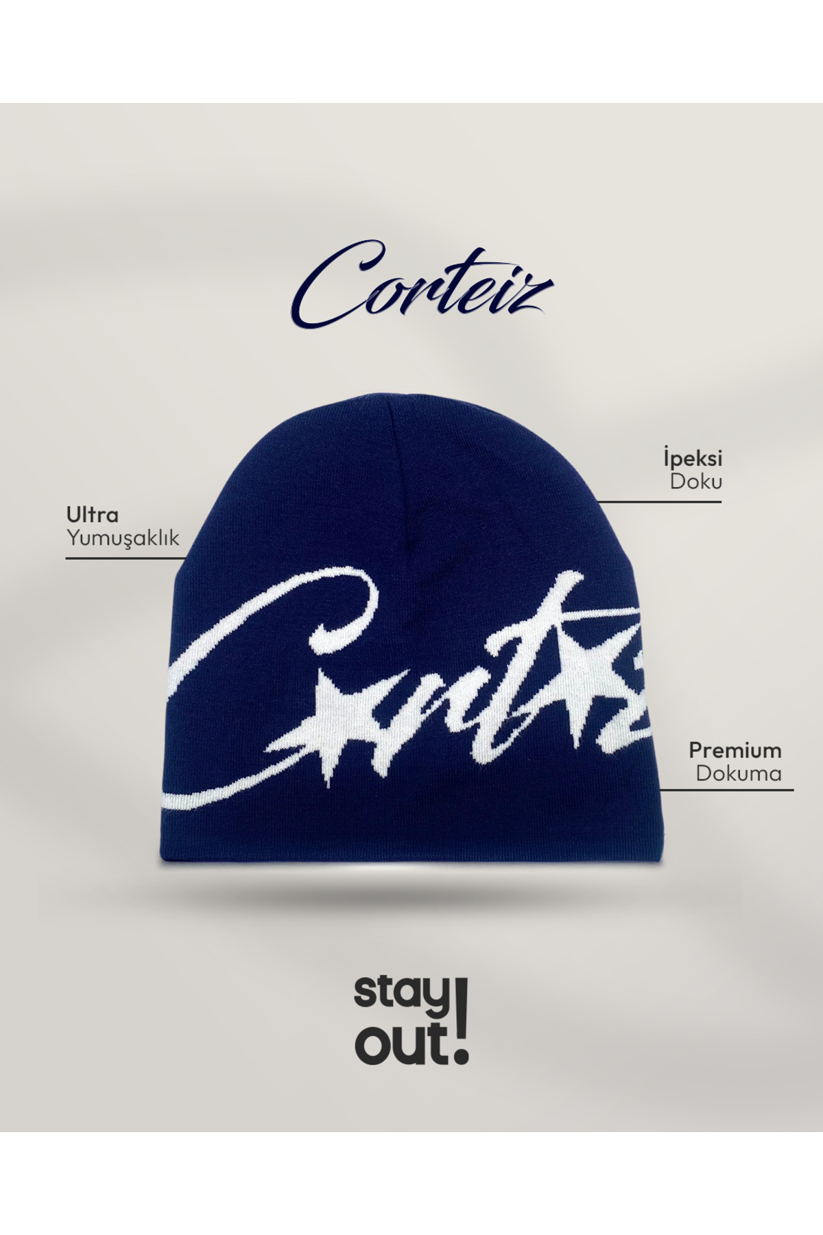 Stay Out Corteiz Premium Bere görsel 2