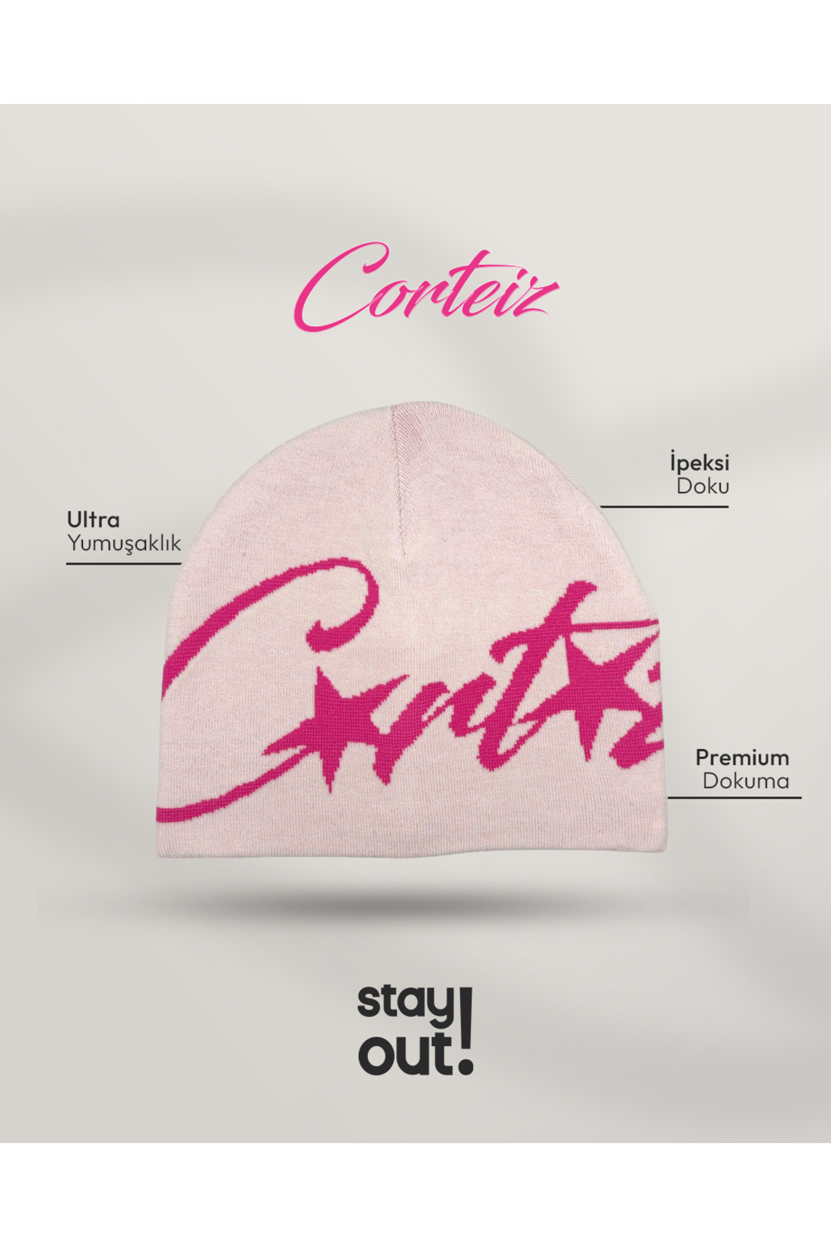 Stay Out Corteiz Premium Bere görsel 2