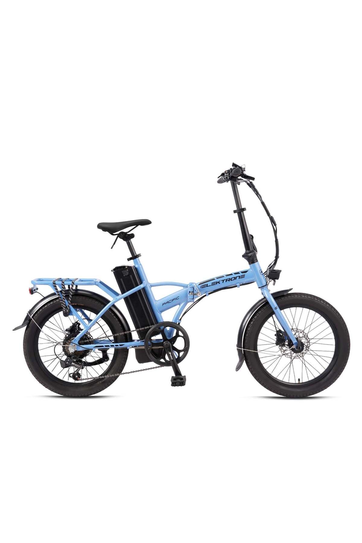 Kron Elektron Pasific 20 Jant 7 V Elektri̇kli̇ Bi̇si̇klet - Mavi/Siyah