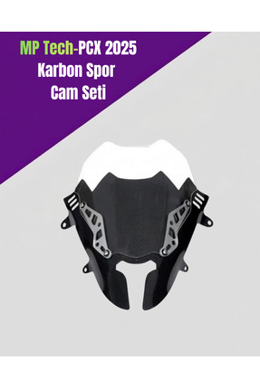 MP Tech -PCX 2025 KARBON SPOR CAM SETİ