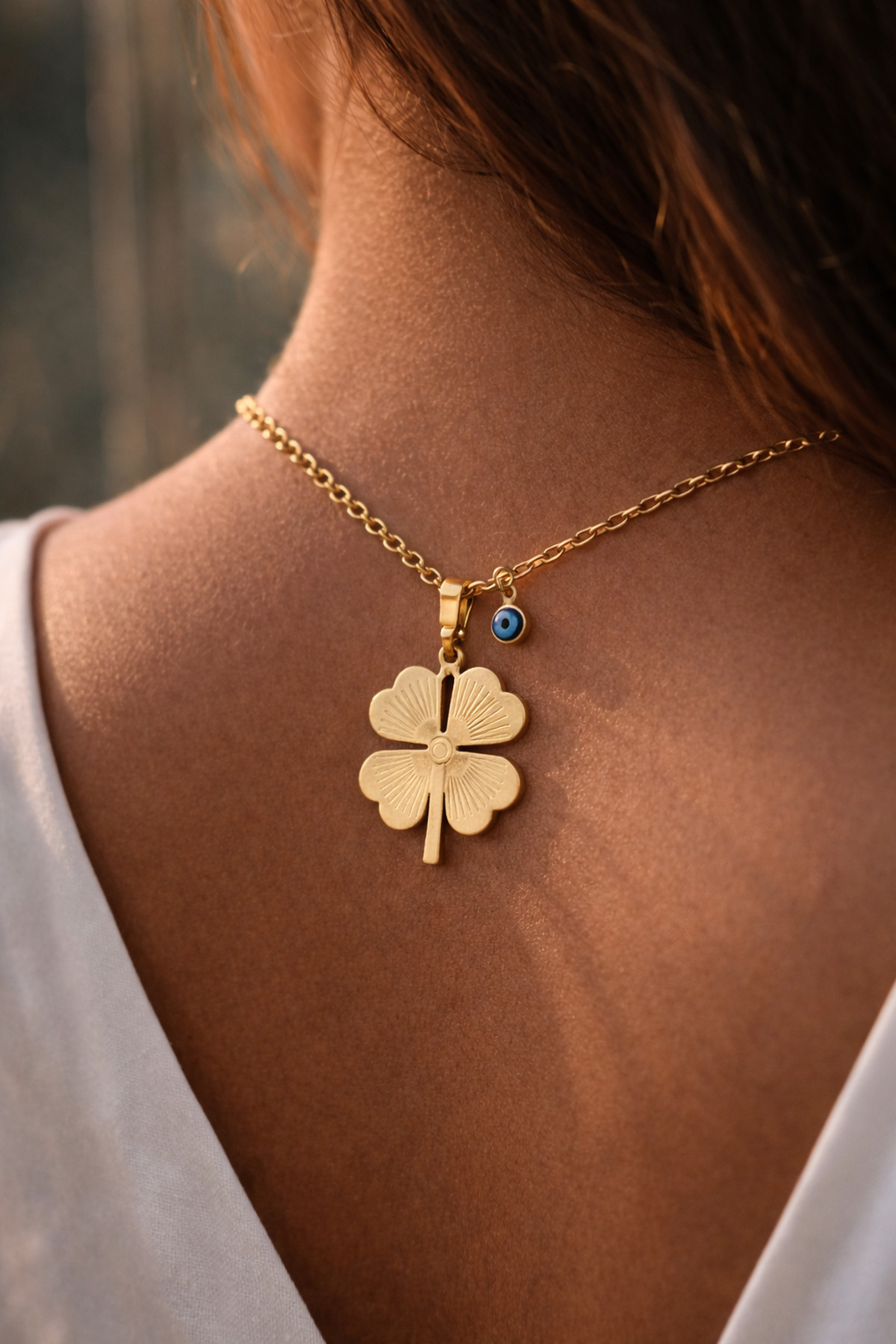 Burgu Yonca Kolye görsel 3