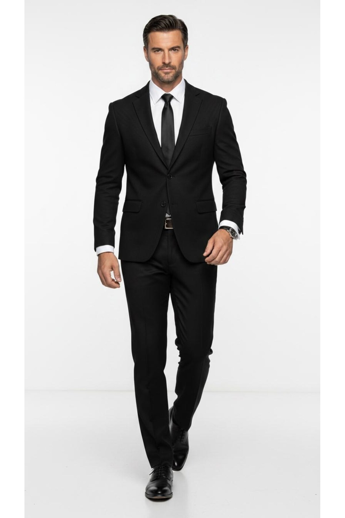 Plus Scorpion Slim Fit Pike Dokuma Erkek Blazer Ceket, Modern Şık Günlük Kombin görsel 2