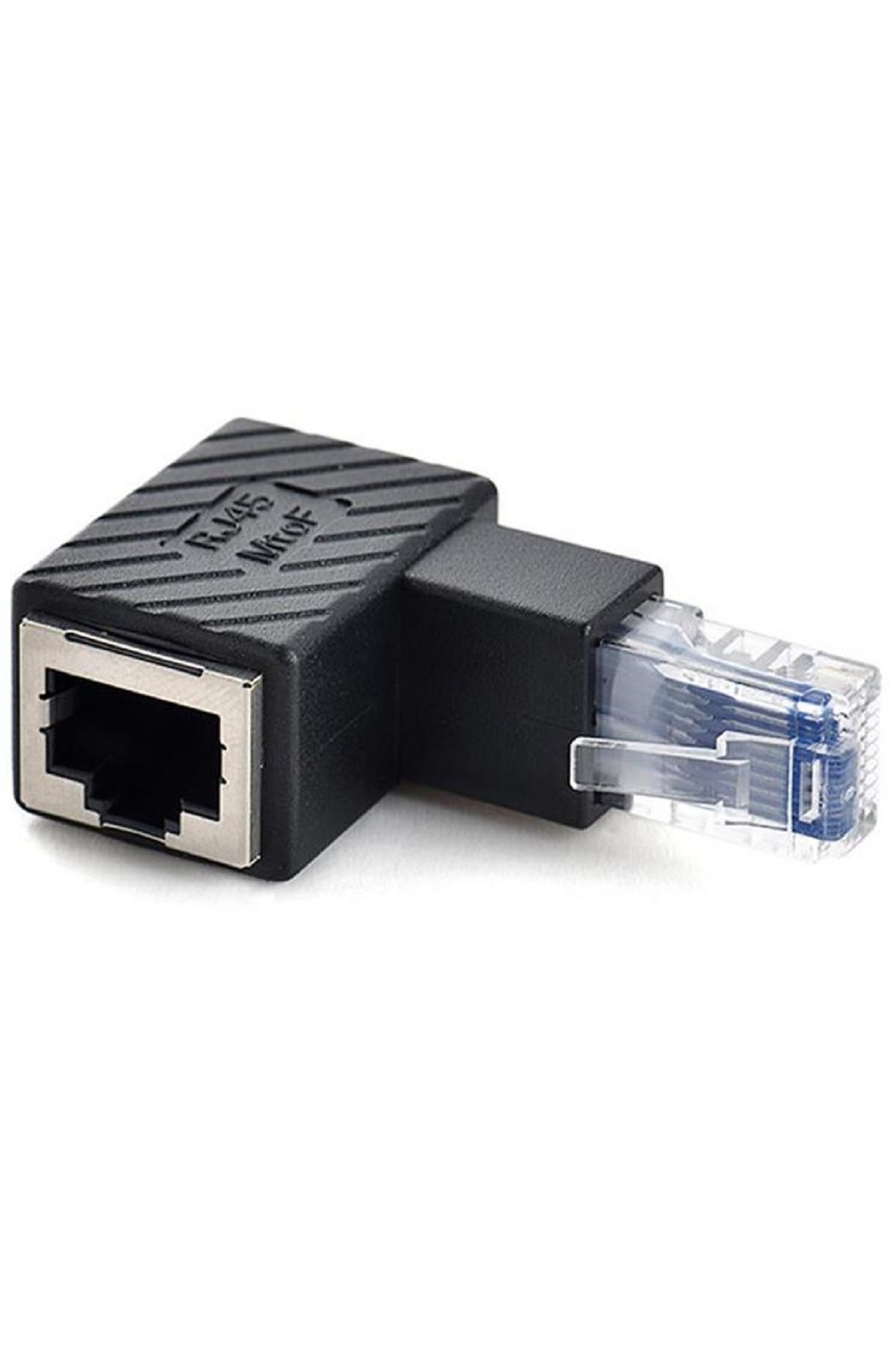 RJ45 Erkek-Dişi Uzatma Ağ Konnektörü Gigabit Destekli L Tipi Rj45 Dişi Erkek 90 Derece Cat İnternet Ethernet Kablo Uç Çevirici Adaptör