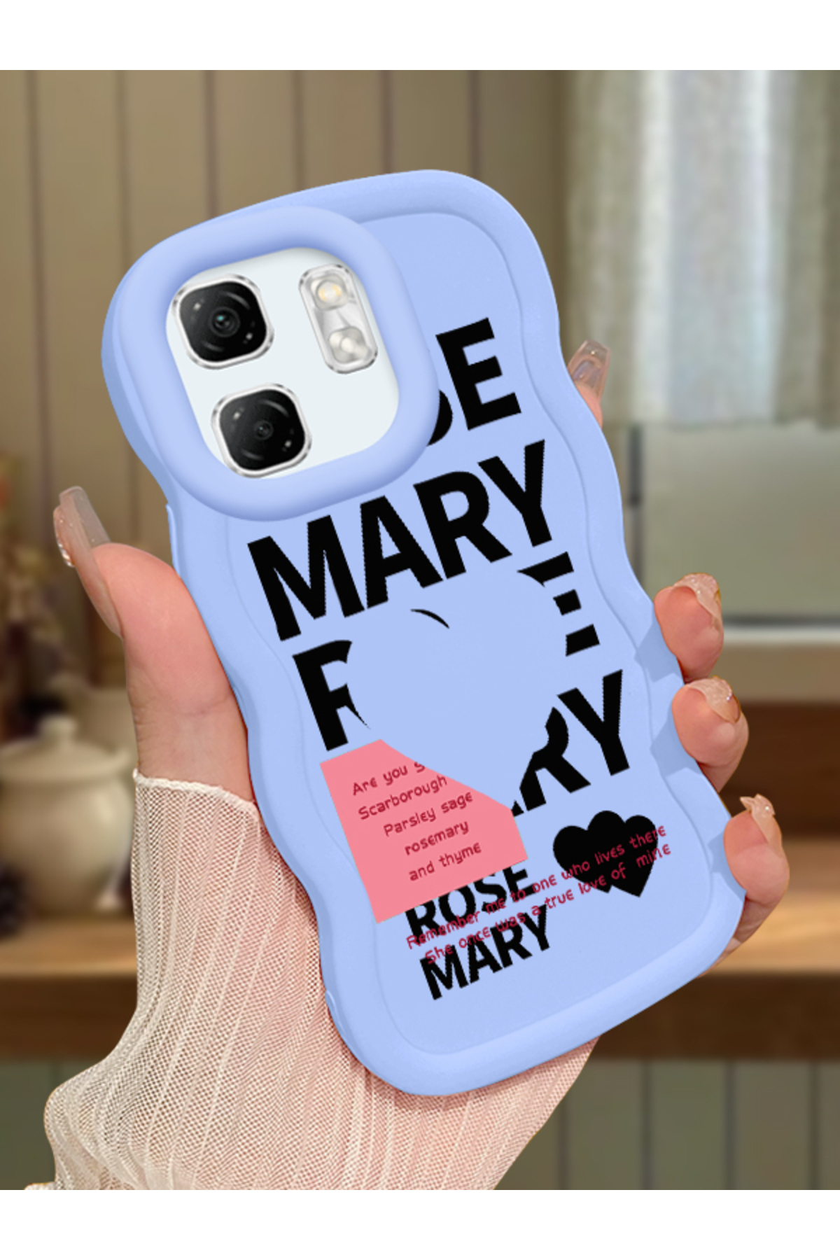 Infinix Hot 50i Compatible Blue Silicone Case Camera Shock Absorbing Design Stylish Printing