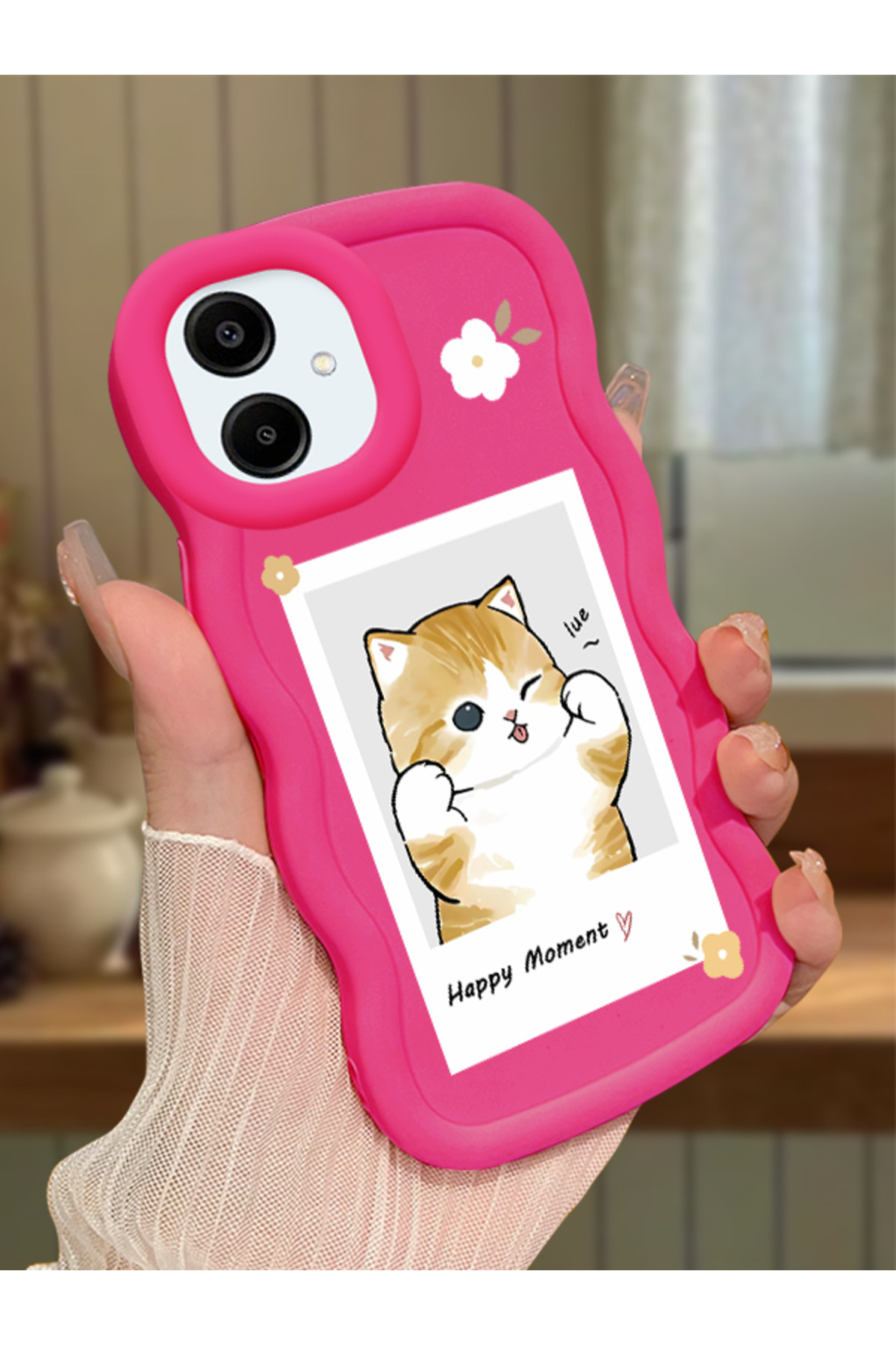 Samsung Galaxy A06 4G Compatible fuchsia Silicone Case Camera Protected Shock Absorbing Design Stylish Printing