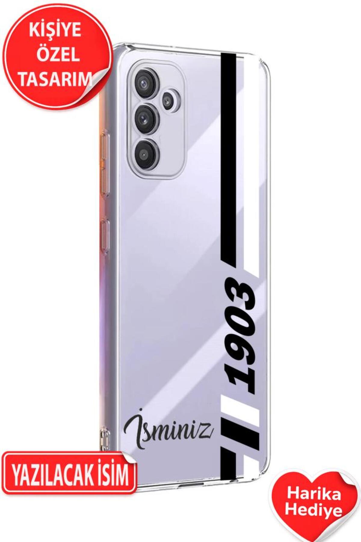 Samsung Galaxy A54 Compatible Personalized Gift Name Printable Patterned Transparent Silicone Case