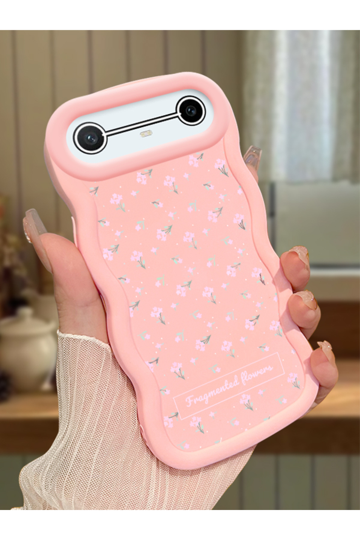 Tecno Spark Slim/Pova Slim Compatible Pink Silicone Case Camera Shock Absorbing Design Stylish Printing