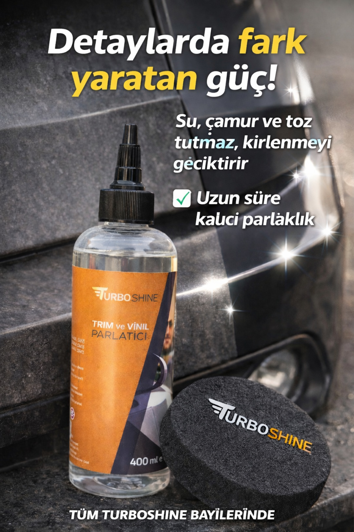 りんりん丸 5/10 W補強 TURBO SHİNE TRIM ve VİNIL PARLATICI 400 ML - Fiyatı, Yorumları